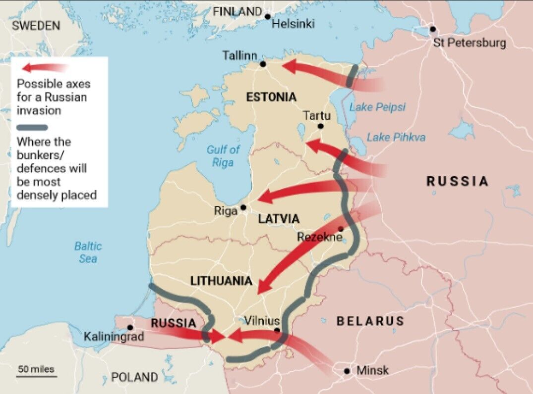 Взялися за будівництво укріплень і бункерів: як країни Балтії готуються до можливого вторгнення РФ 