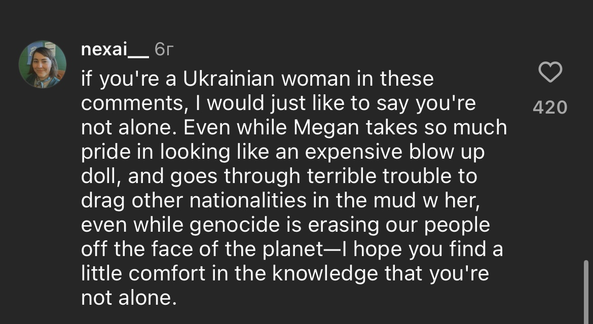 Меган Фокс попала в скандал, оскорбив украинских женщин, и уже оправдалась за собственные слова