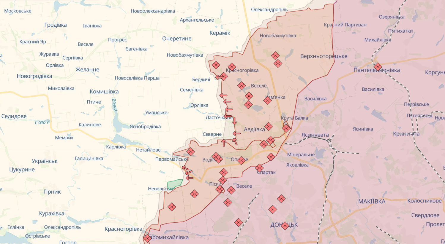Все подразделения, оказавшиеся под угрозой окружения на Авдеевском направлении, выведены на новые позиции, – Лыховий