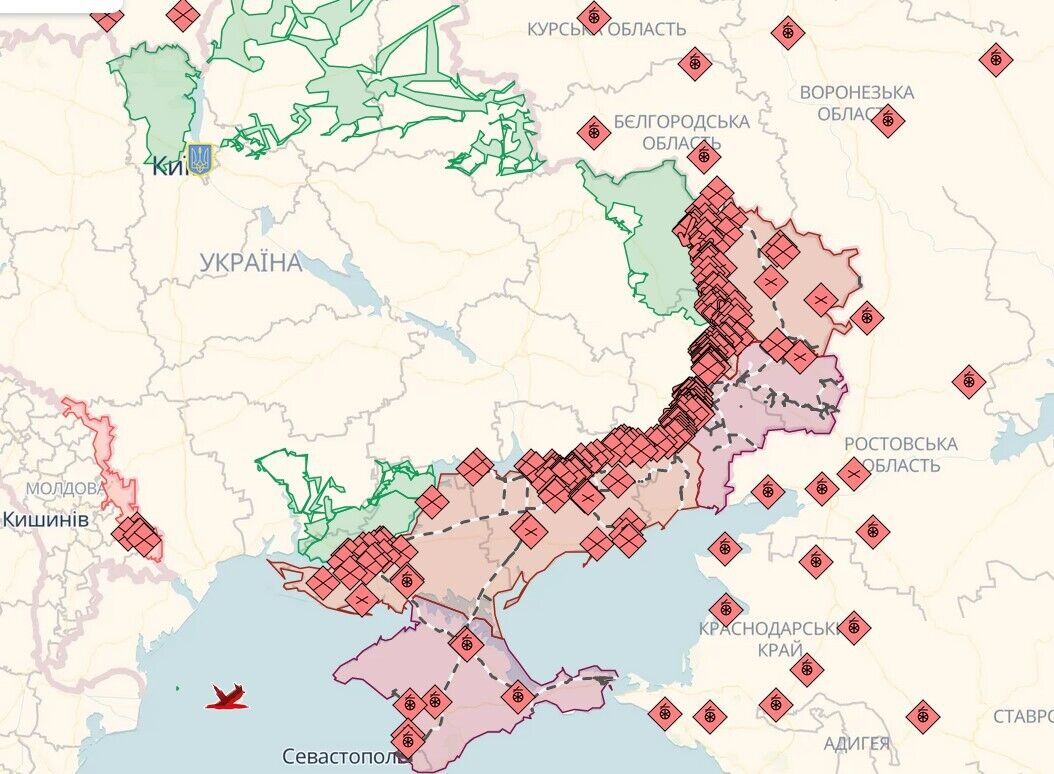 ЗСУ відбили атаки армії РФ на восьми напрямках і продовжують втримувати плацдарми на лівобережжі Дніпра – Генштаб