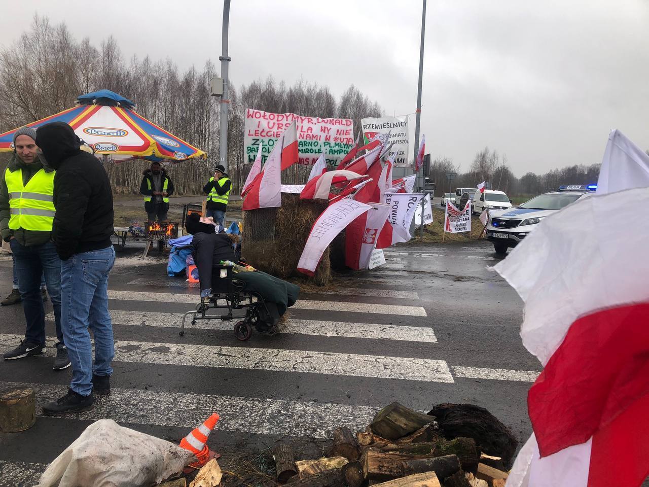 Протести на кордоні продовжуються