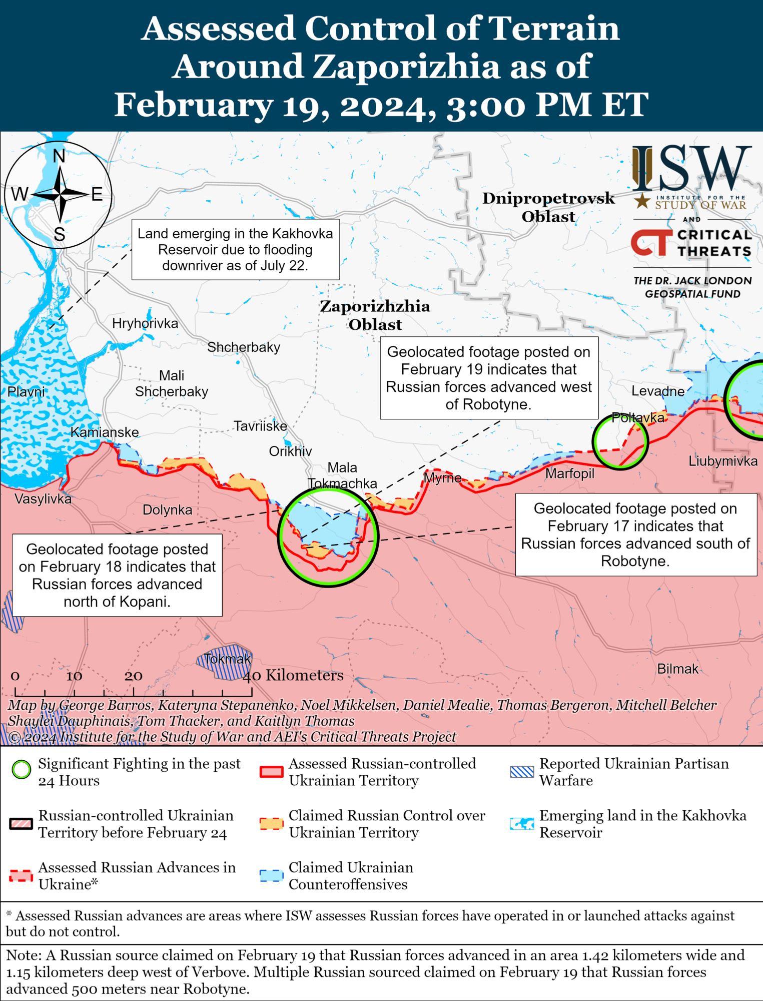 Війська РФ незначно просунулися біля Бахмута й Мар'їнки, тривають бої: в ISW оцінили ситуацію на фронті. Карта