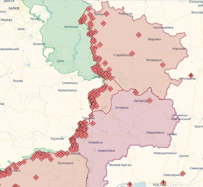 Оккупанты пытались прорвать оборону ВСУ на Марьинском направлении, за сутки на фронте произошло 66 боевых столкновений  – Генштаб