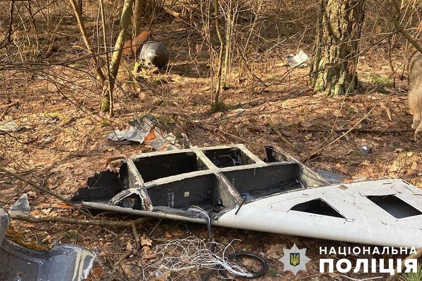 Сбили на подступах к Киеву: саперы уничтожили боевую часть "Шахеда", найденного в лесу. Фото и видео