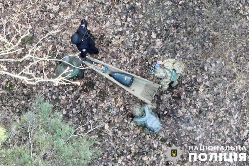 Збили на підступах до Києва: сапери знищили бойову частину "Шахеда", яку знайшли в лісі. Фото і відео