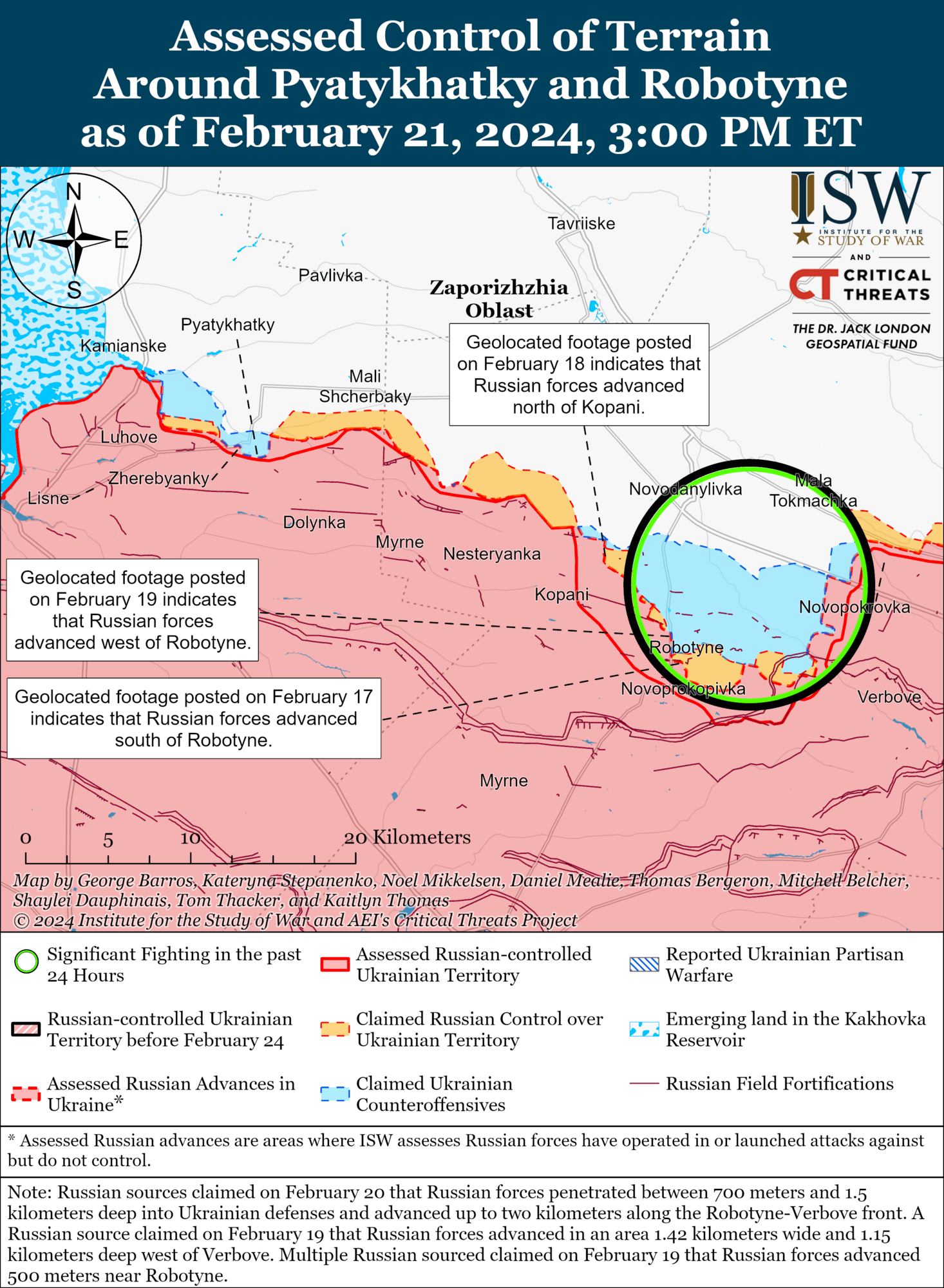 Окупанти незначно просунулися на Запоріжжі, ЗСУ утримують позиції в Кринках: аналіз бойових дій від ISW. Карта