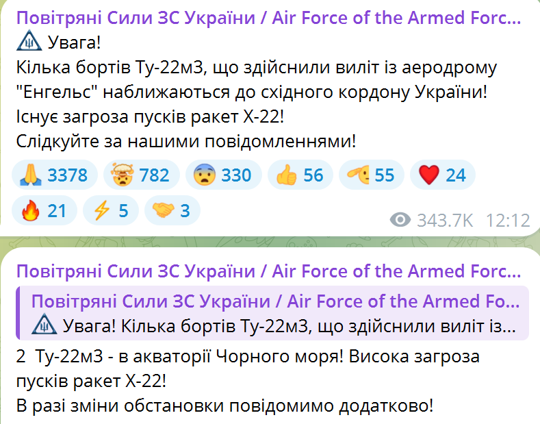 Российские бомбардировщики Ту-22М3 снова терроризируют Украину: чем опасны и сколько их осталось