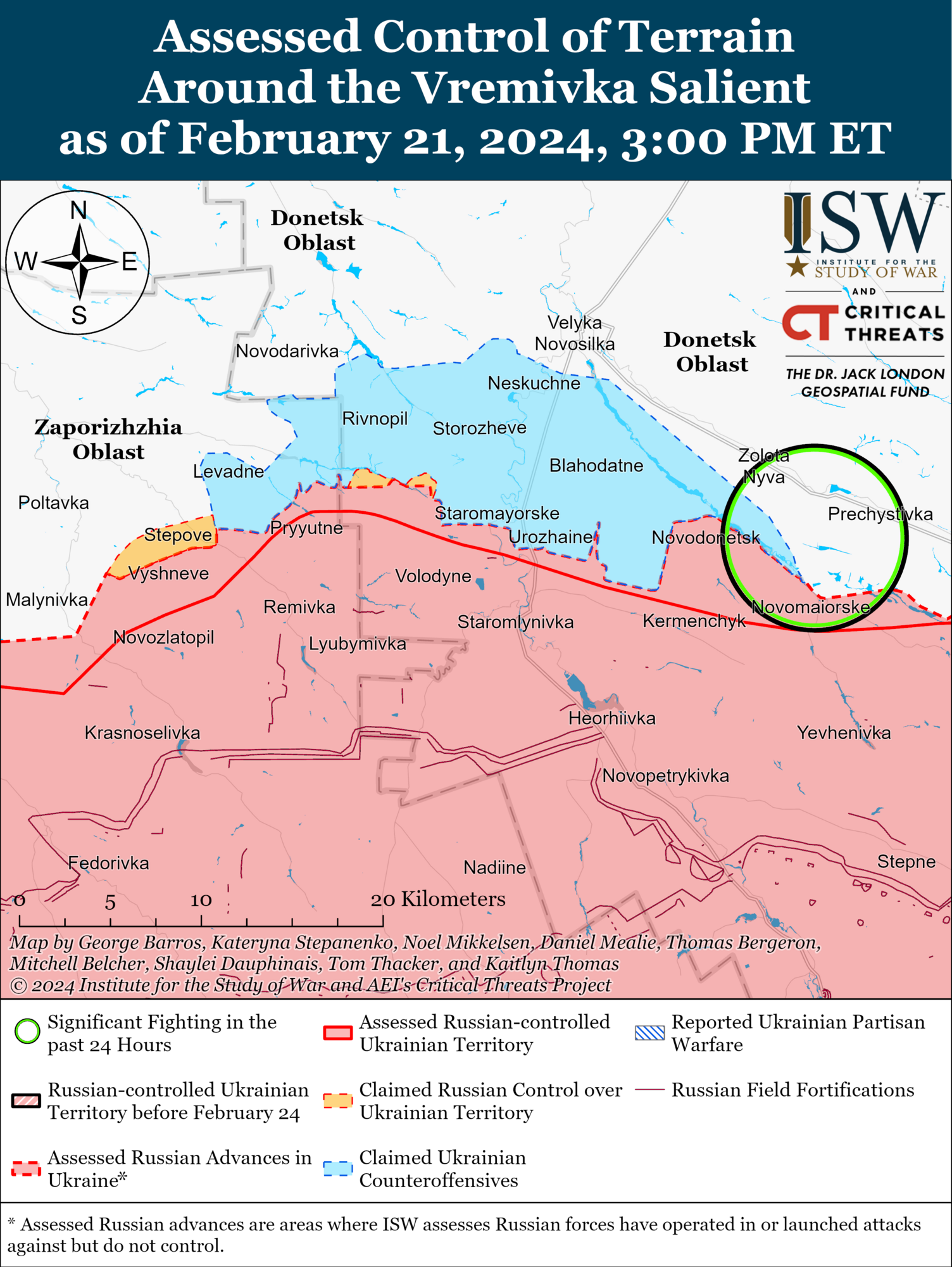 Оккупанты незначительно продвинулись на Запорожье, ВСУ удерживают позиции в Крынках: анализ боевых действий от ISW. Карта