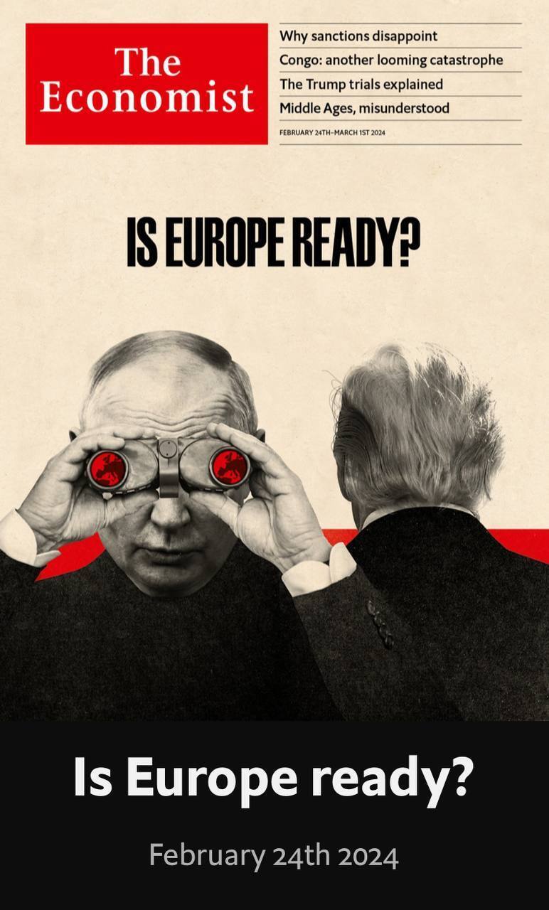 "Чи готова Європа?" The Economist випустив знакову обкладинку на тлі загроз з боку РФ
