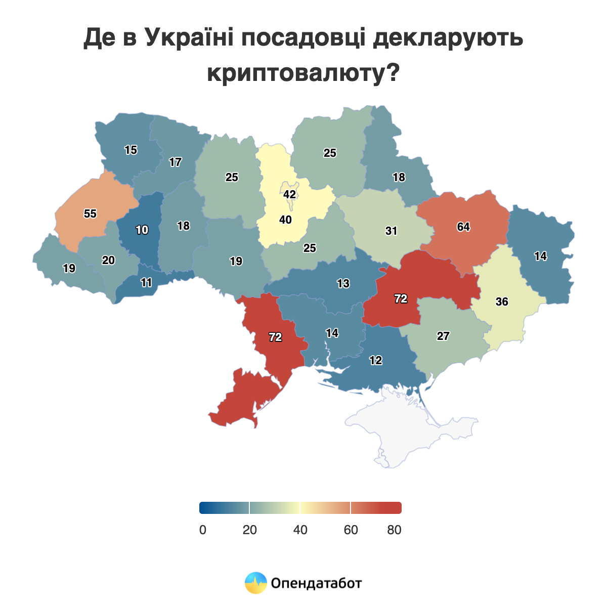Днепропетровская область – первая по количеству чиновников с криптовалютой