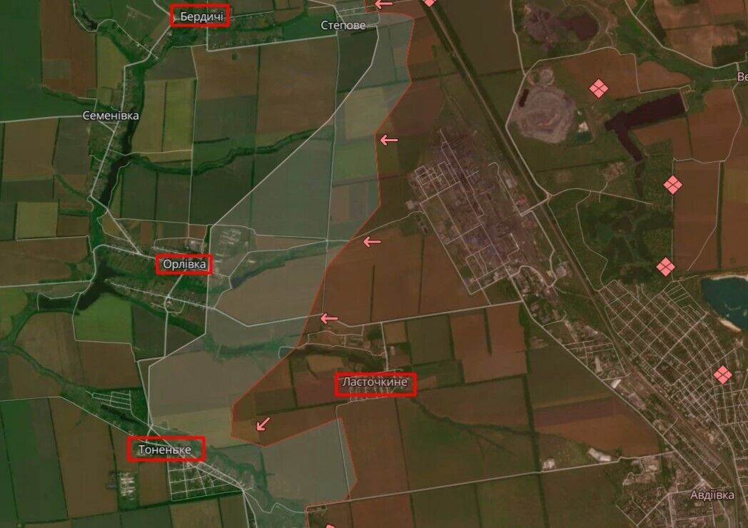 Силы обороны отошли из села Ласточкино вблизи Авдеевки: в ОСГВ "Таврия" сделали заявление