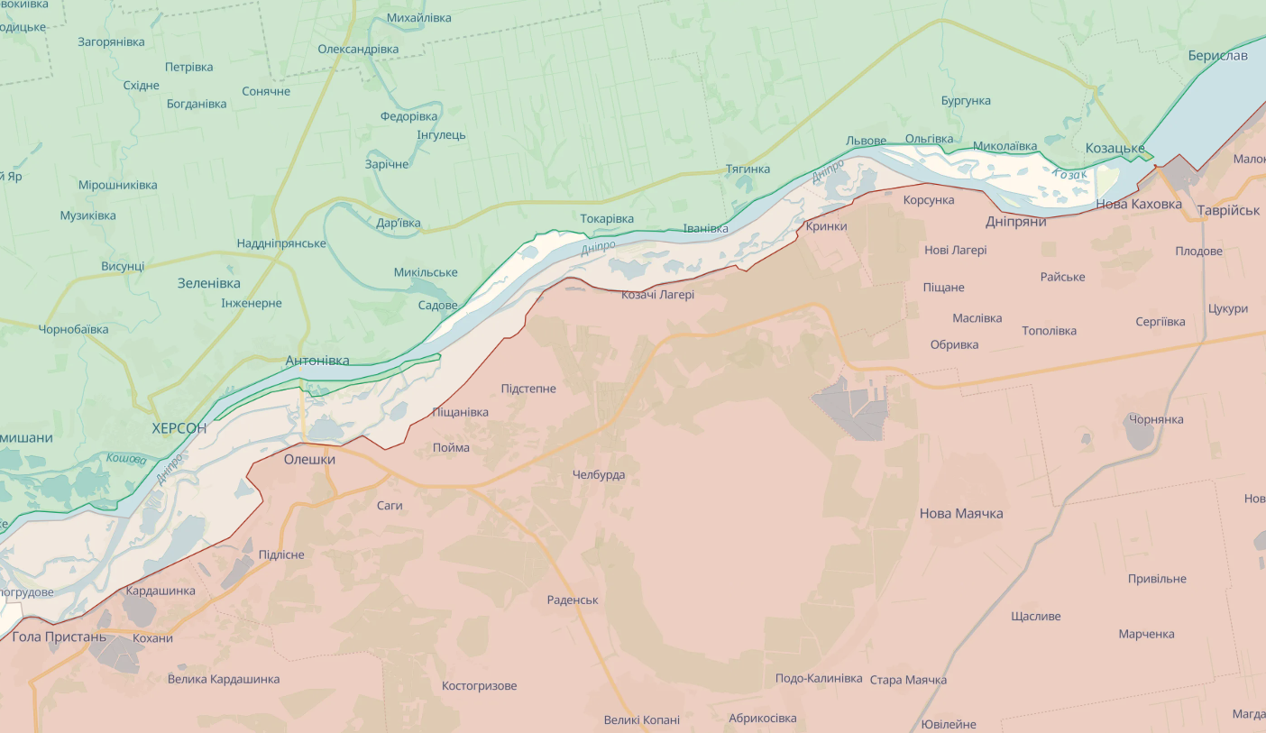 ЗСУ відбили штурми ворога на лівобережжі Дніпра та інших напрямках, уражено два ЗРК противника – Генштаб