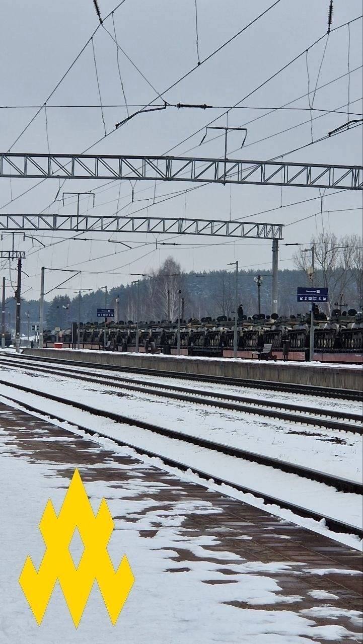 Колонна техники ВС РБ в Минске