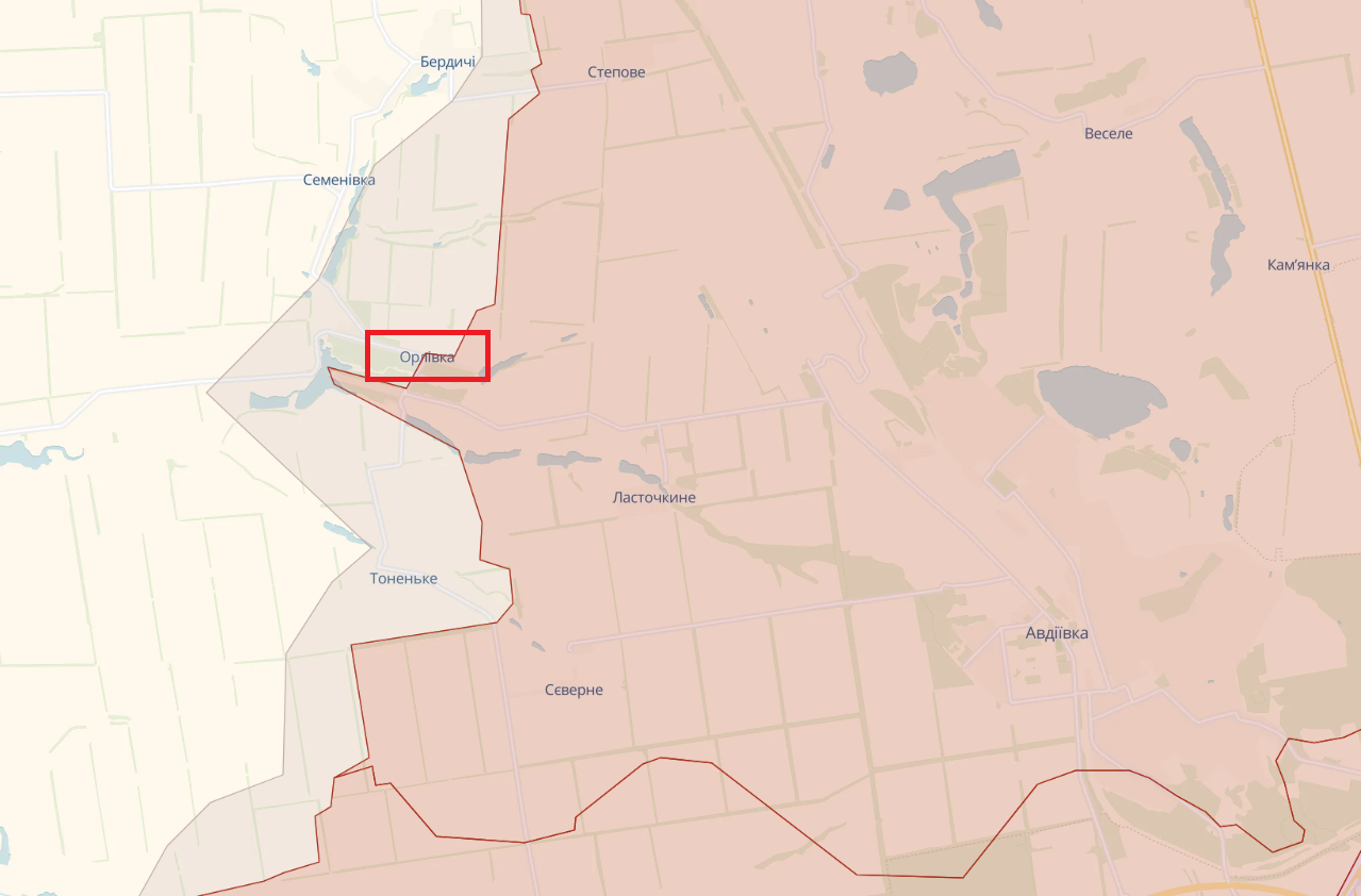 ЗСУ вибили окупантів, які прорвалися на околицю Орлівки: де розташований населений пункт і який вигляд має карта боїв