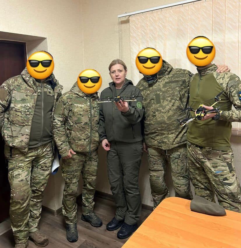Юлия Лапутина с украинскими военными