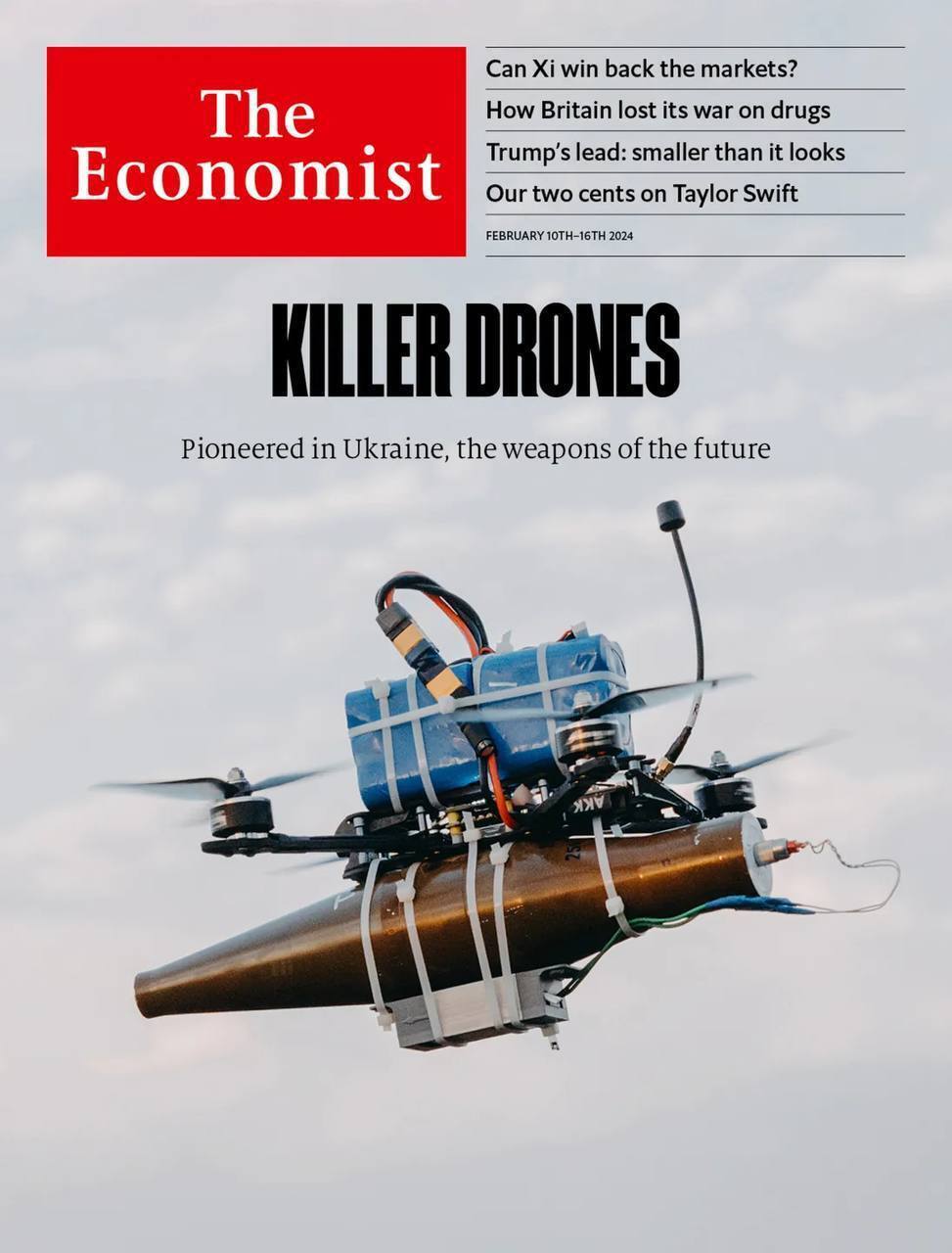 Английский журнал The Economist поместил на обложку украинский дрон. Фото