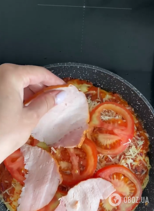 Елементарна піца на сковорідці: готується 15 хвилин