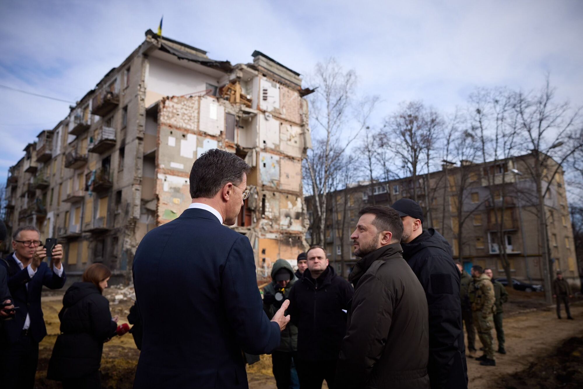 Один из домов, разрушенных агрессором