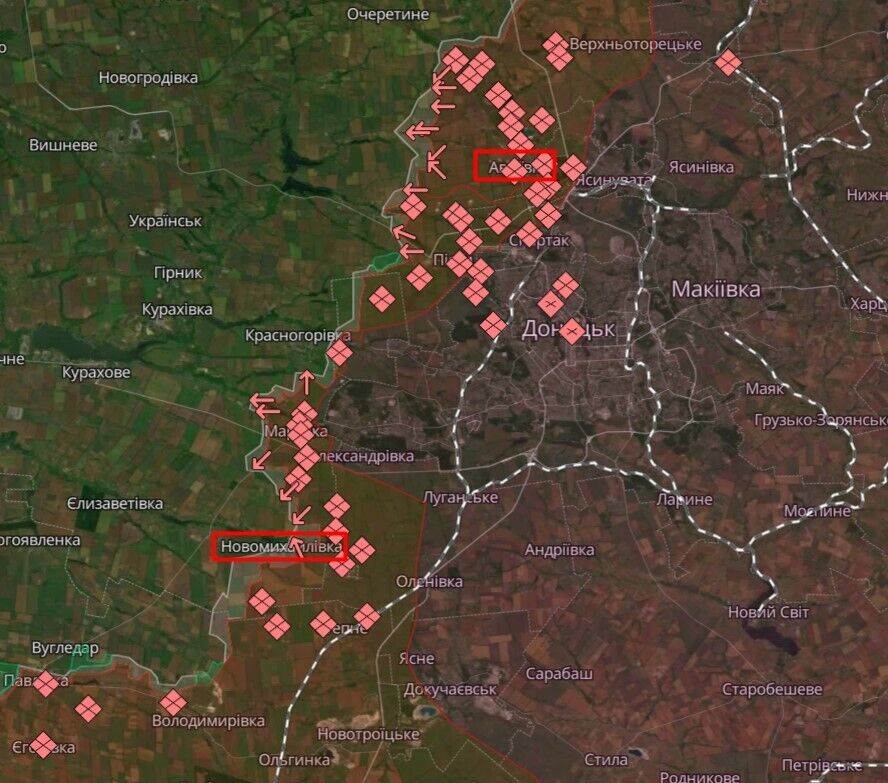 ЗСУ відбили десятки атак ворога на Авдіївському напрямку, уразили два пункти управління і склад БК – Генштаб
