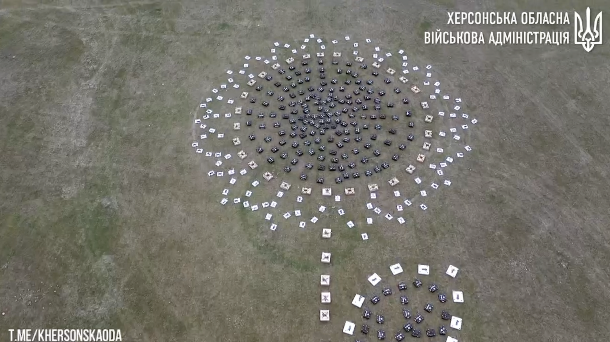 Особый цветок: херсонский "подсолнух из дронов" вошел в Книгу рекордов Украины. Видео
