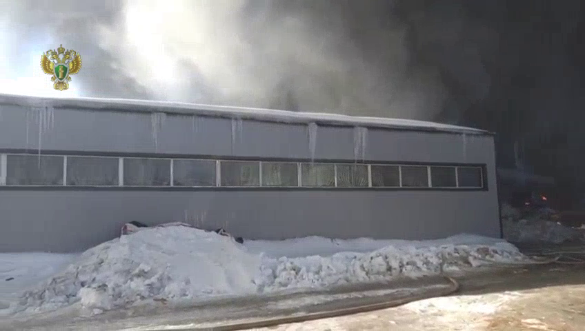 В Подмосковье вспыхнул мощный пожар на складе, валит черный дым. Видео
