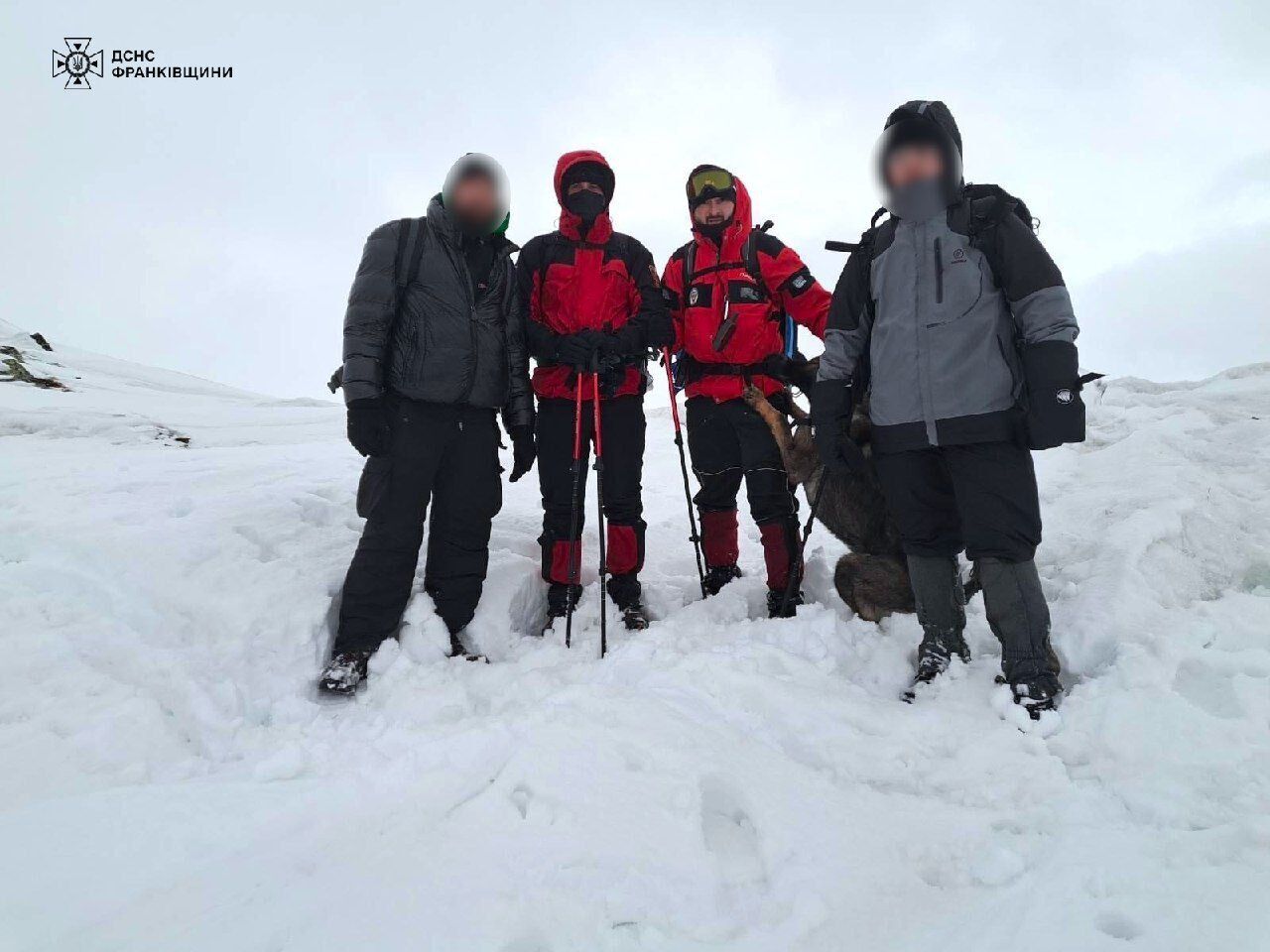Втратили орієнтир: у засніжених Карпатах врятували двох туристів, які заблукали через погіршення погоди. Фото