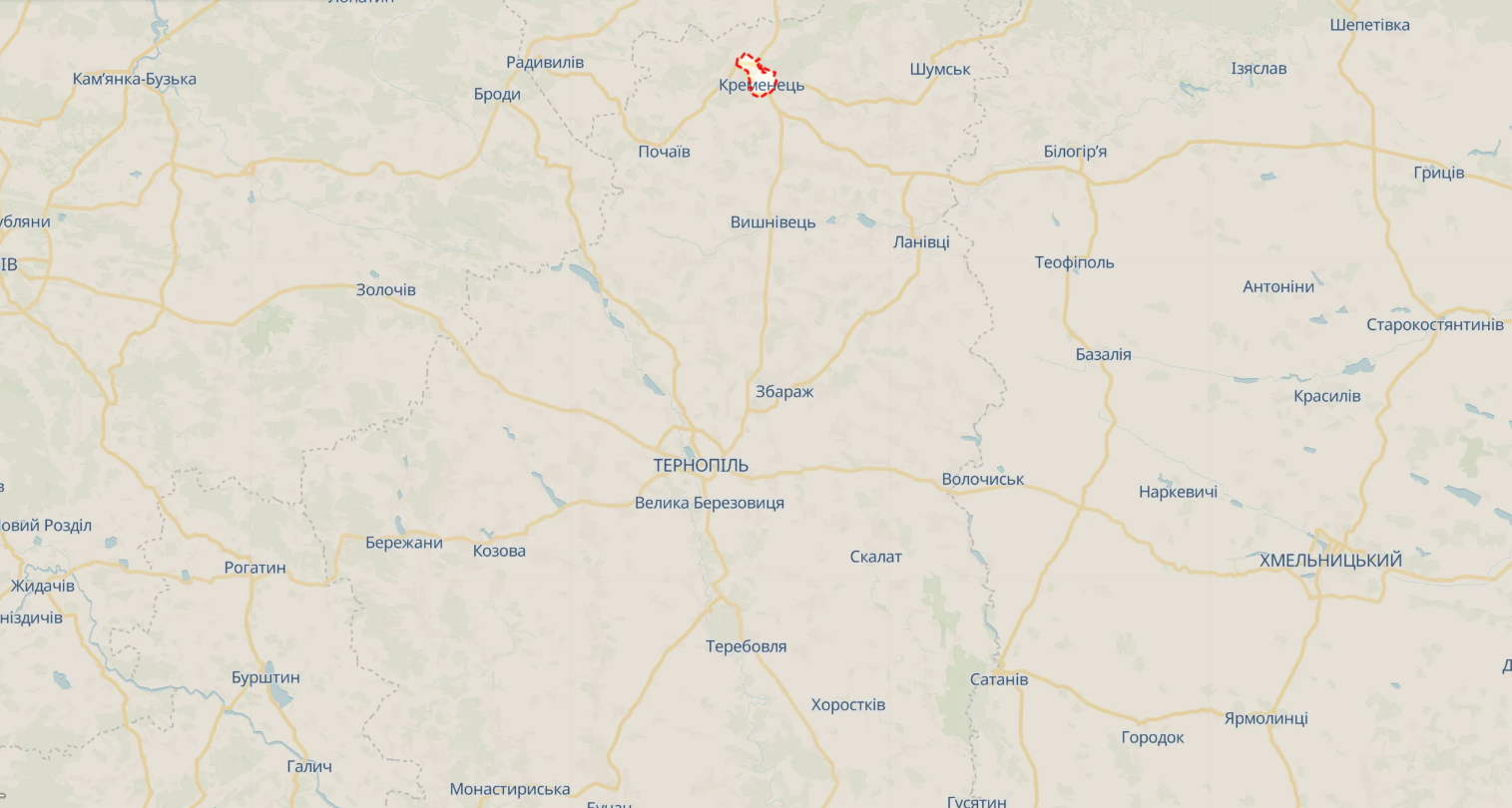 В Тернопольской области в результате атаки дронов произошел пожар на объекте инфраструктуры
