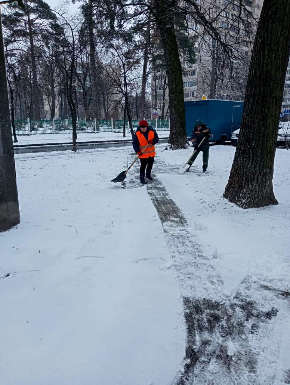 У Києві випав сніг
