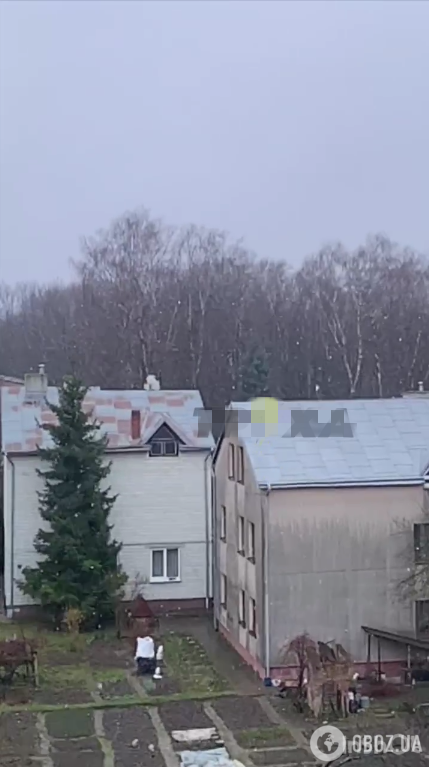 Небольшой мокрый снег во Львове
