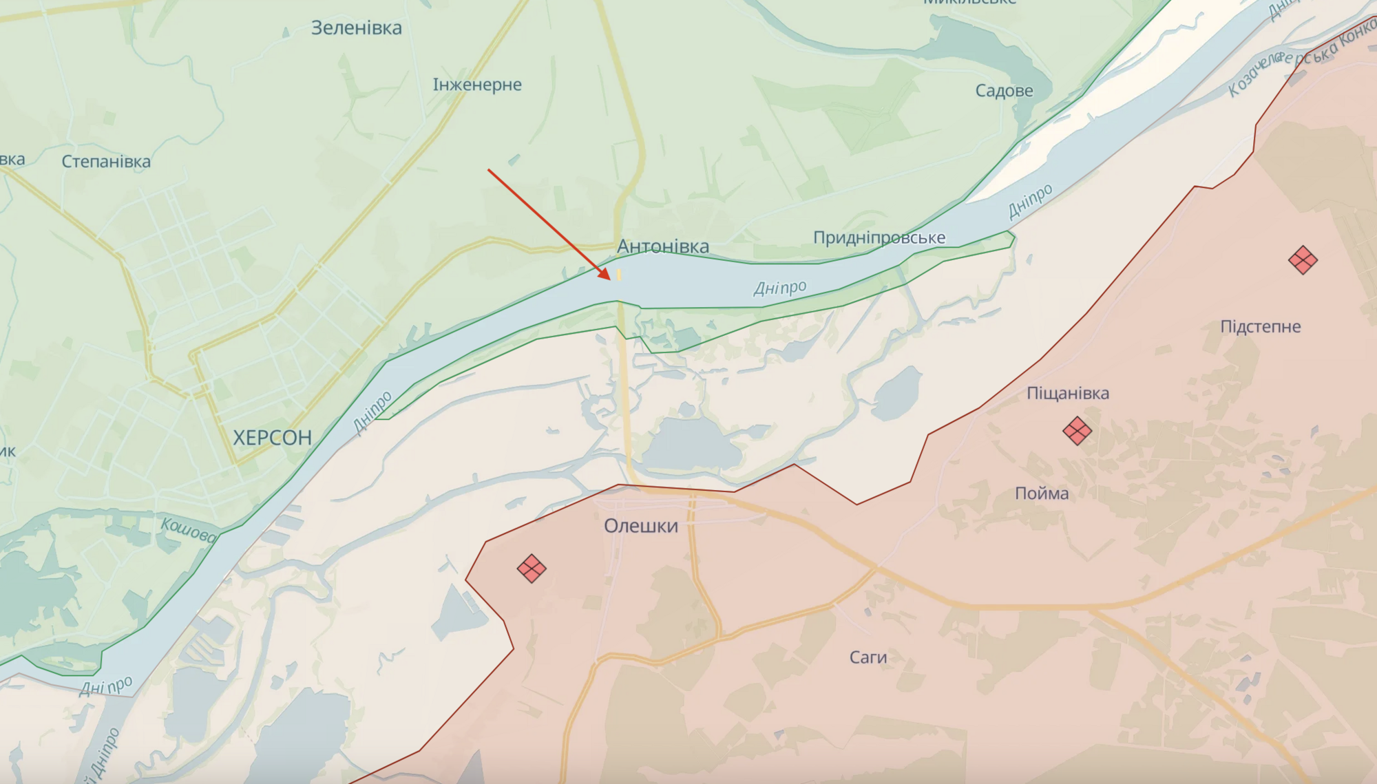 Російська ДРГ намагалася підійти до правого берега Херсонщини: ЗСУ накрили ворога щільним вогнем