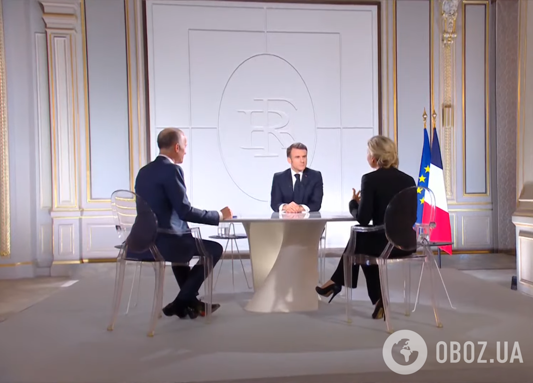 Интервью с президентом Франции