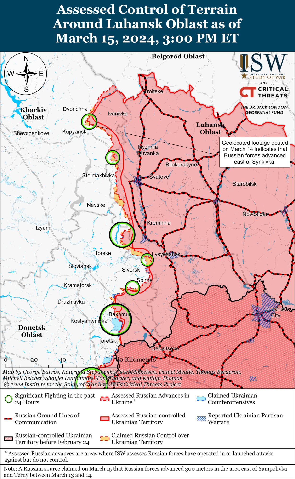 ЗСУ утримують позиції на лівобережжі Херсонщини, на низці напрямків фронту тривають позиційні бої: аналіз ISW