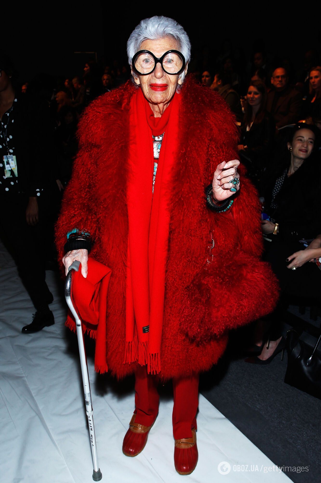 Називала себе некрасивою: померла 102-річна ікона моди Айріс Апфель