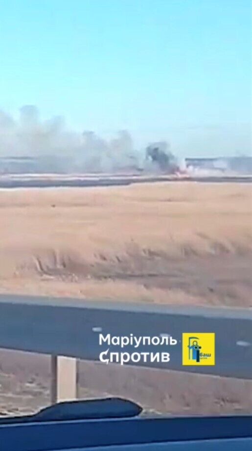 Українські партизани знайшли, де на Маріупольському напрямку ЗСУ збили ворожий літак Су-34. Відео