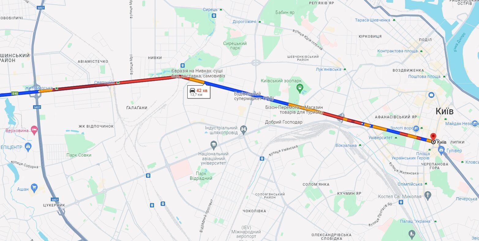 У Києві на дорогах утворилися ранкові затори: де ускладнено рух авто. Карта
