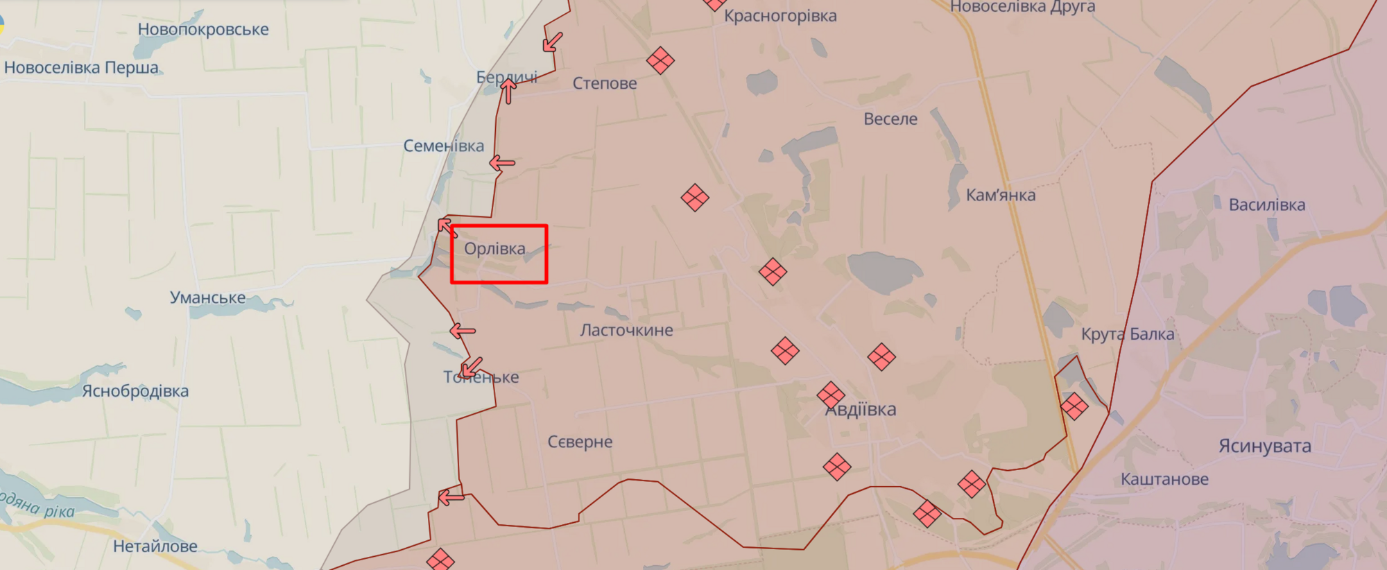 Оккупанты заявили о захвате Орловки в Донецкой области, но это не так: в ISW оценили ситуацию на фронте. Карта