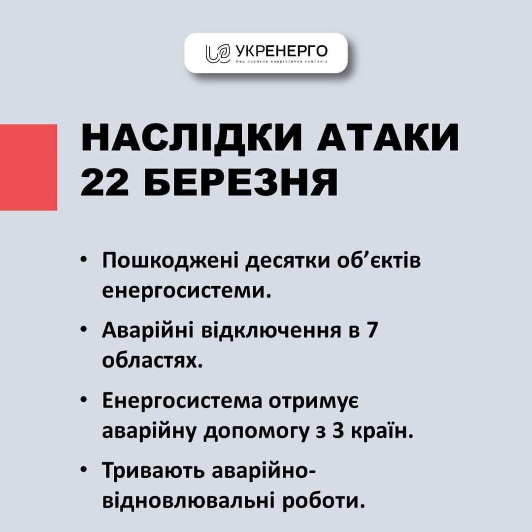 Росія здійснила наймасштабнішу атаку на українську енергетику за останній час: в яких регіонах перебої зі світлом