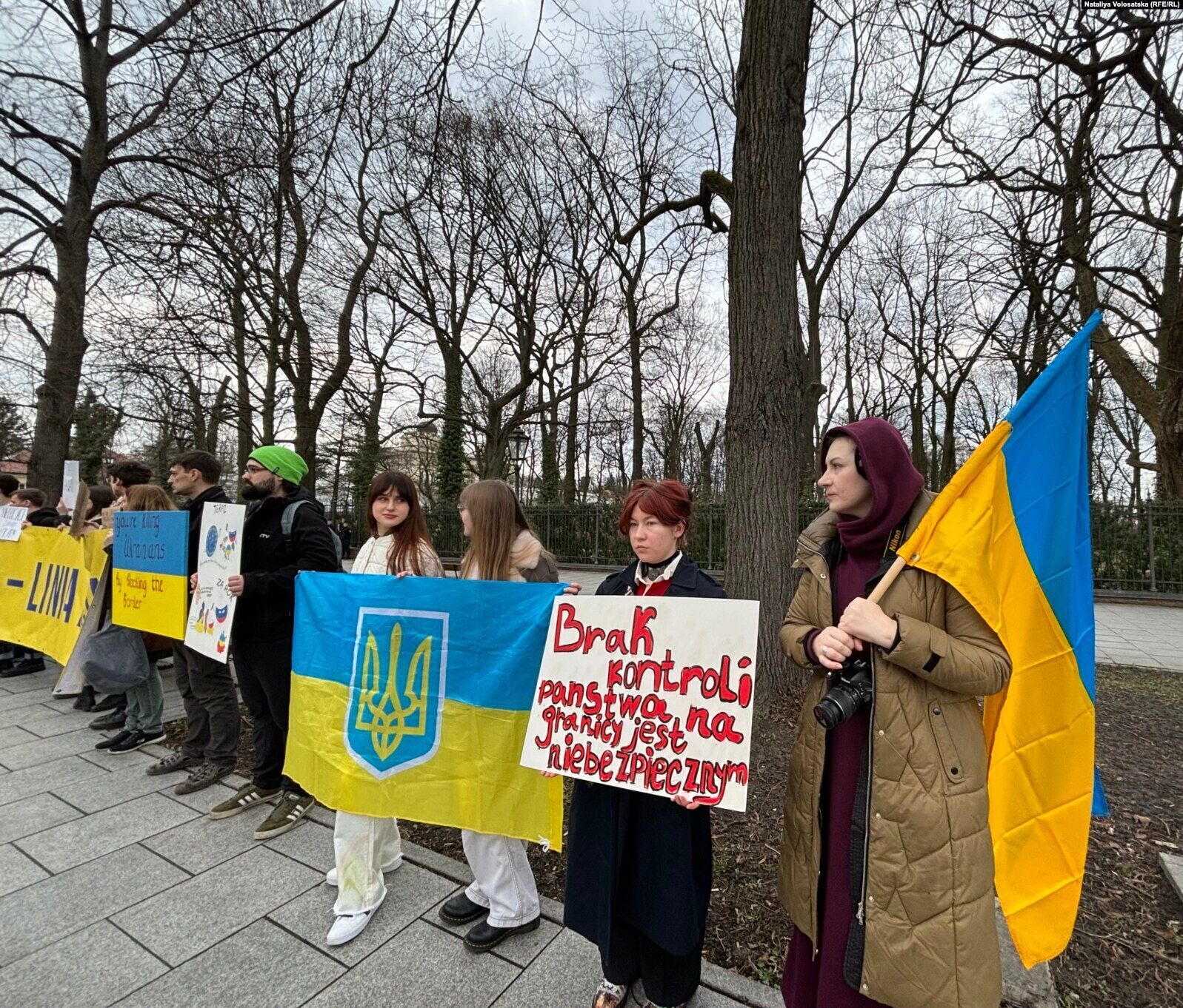 "Граница – линия жизни": в Варшаве протестовали против блокады границы с Украиной. Фото