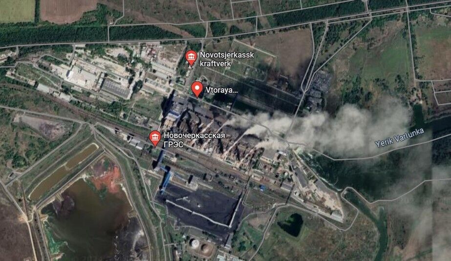 В Ростовской области РФ горела большая электростанция: сообщали об атаке дронов. Видео