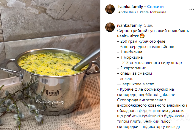 Сырно-грибной суп: простое первое блюдо, которое придется по вкусу даже детям