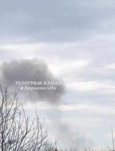 Оккупанты нанесли удар по Харькову: виднеется дым. Фото