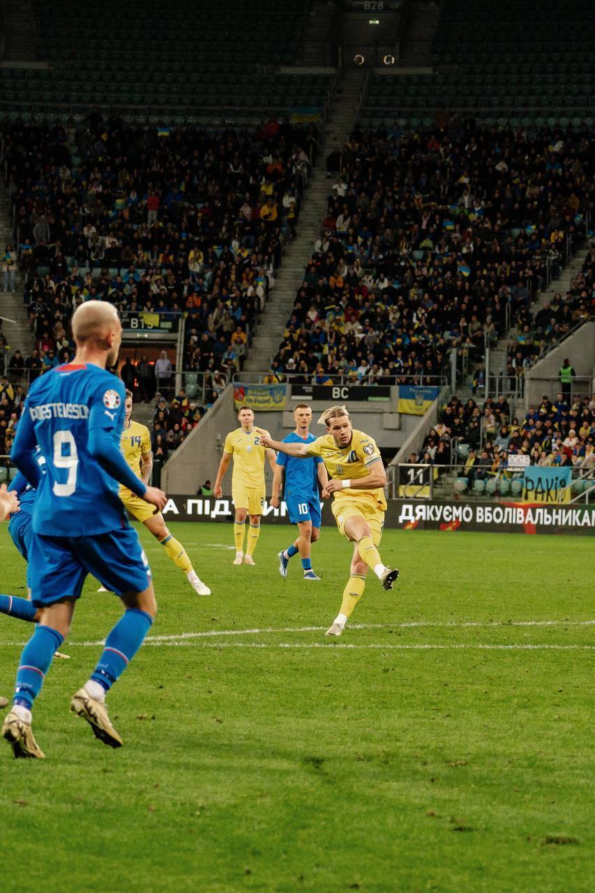 Не Мудрик. Аналітики назвали найкращого гравця матчу Україна – Ісландія