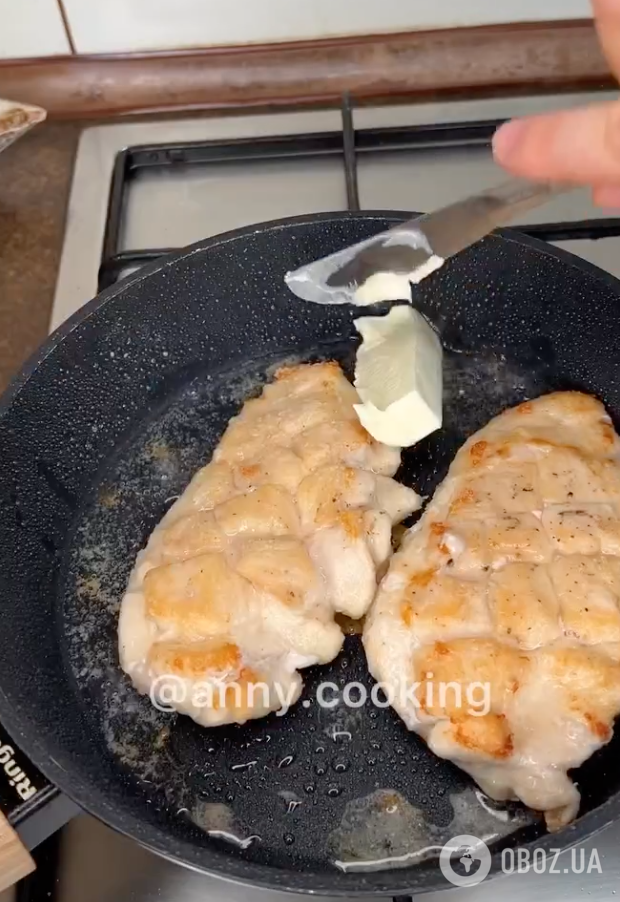 Приготовление филе со сливочным маслом