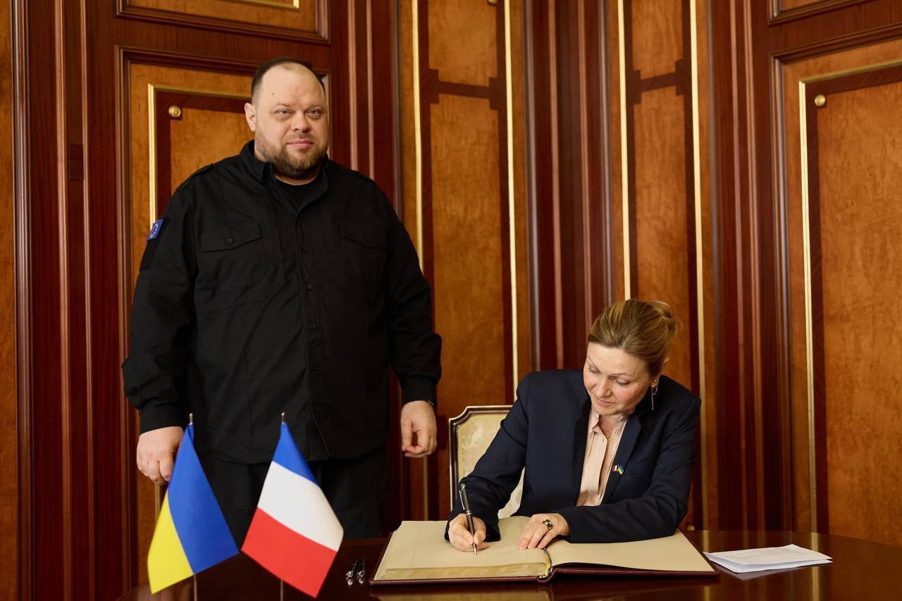 В Киев прибыла глава Национальной ассамблеи Франции. Фото