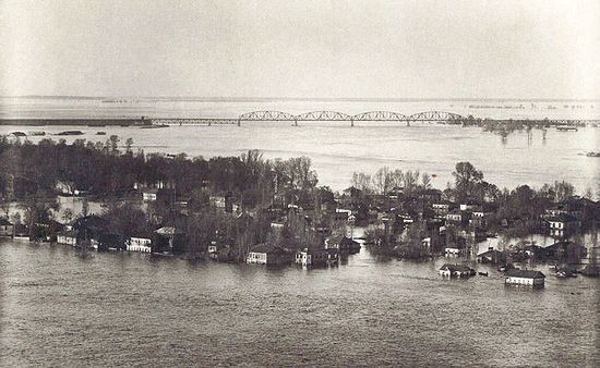 Киевляне ловили рыбу прямо у себя дома: в сети показали, как затопило столичный Подол в 1931 году. Фото