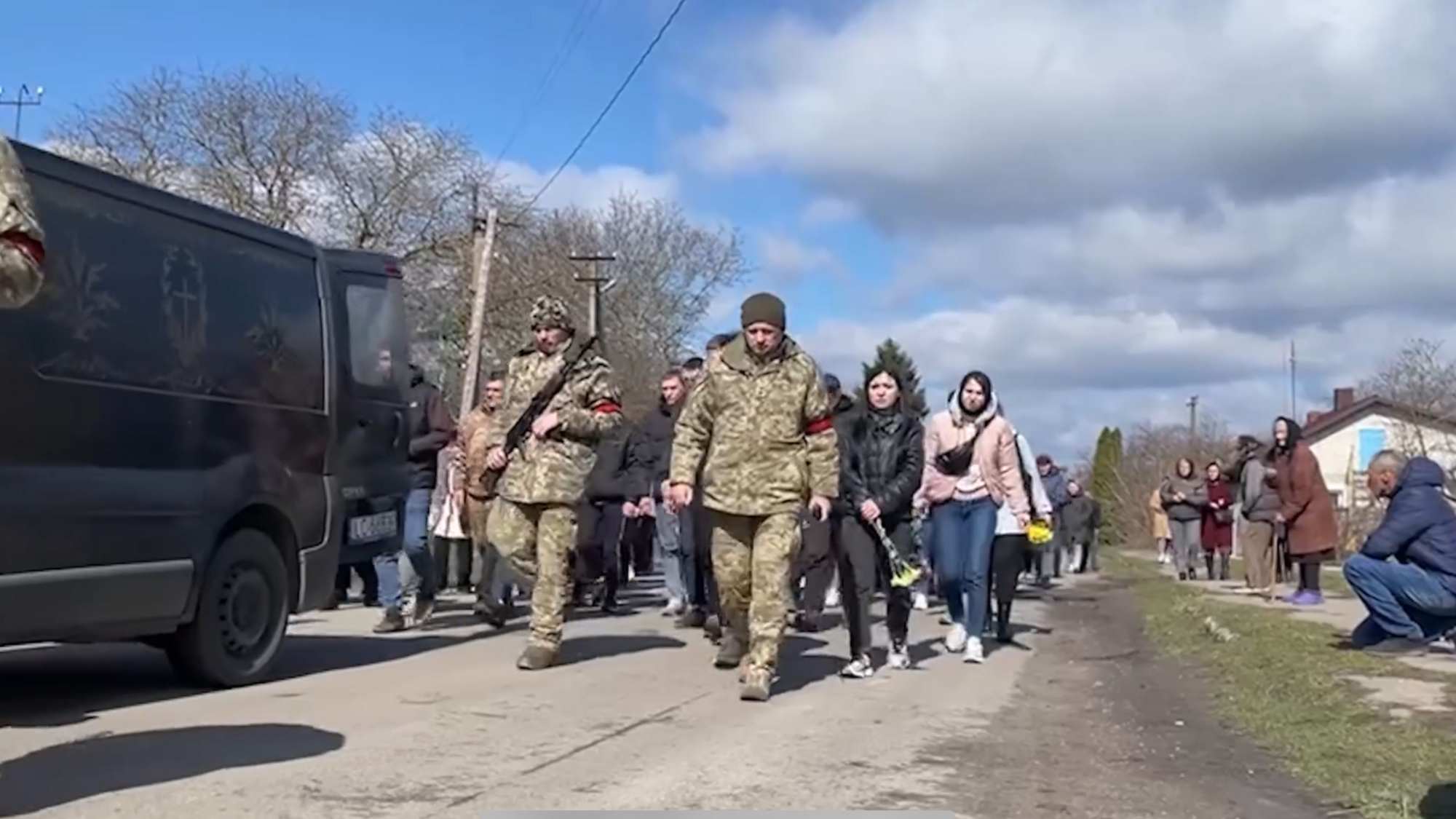 Тело воина привезли в его родное село