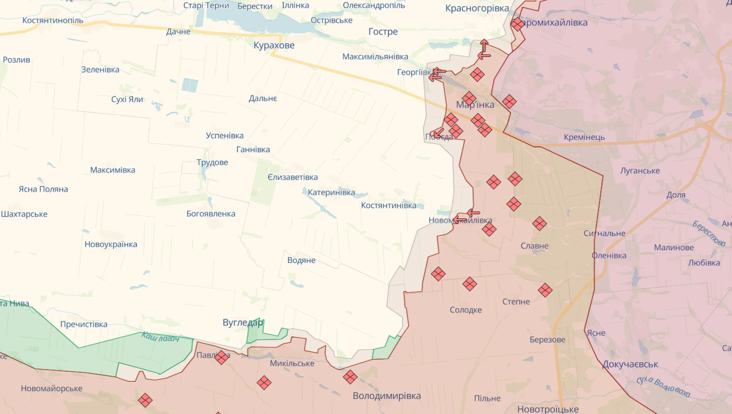 Ворог активізувався одразу на трьох напрямках: протягом доби зафіксовано 61 бойове зіткнення – Генштаб
