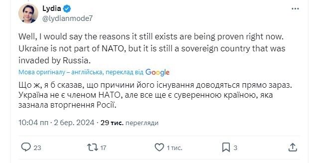 Маск заявил, что не видит смысла существования НАТО после развала СССР: ему напомнили о судьбе Украины
