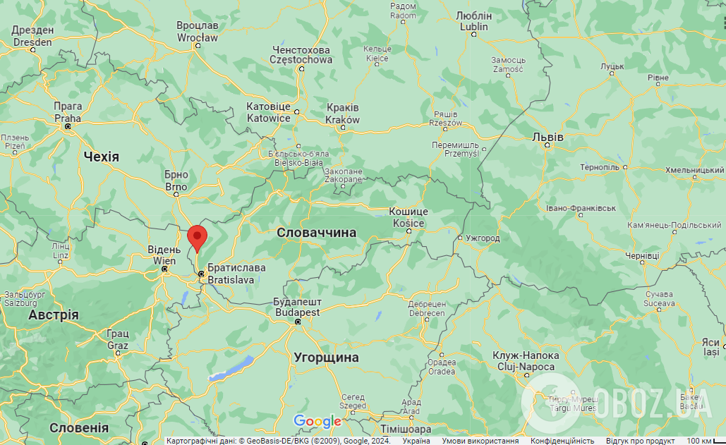 Малацки (Словаччина) на карті