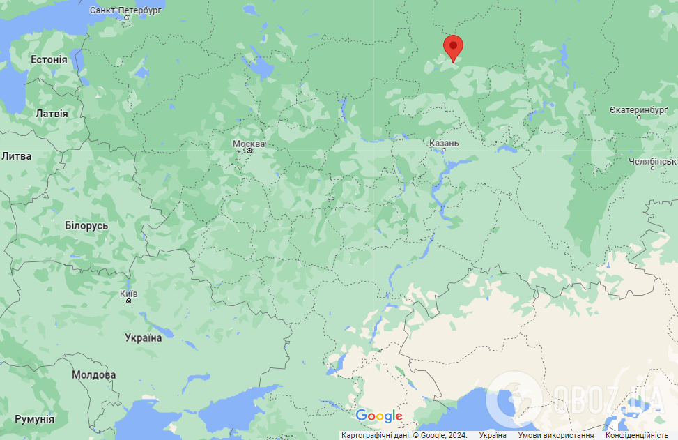 Кіров (РФ) на карті